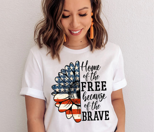 Home of the free because of the brave