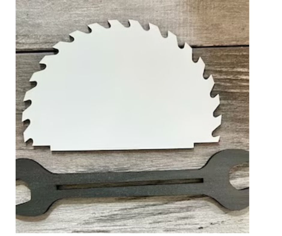 Saw Blade with Wrench Stand