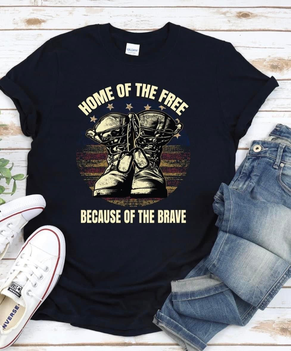 Home of the free because of the brave Vintage