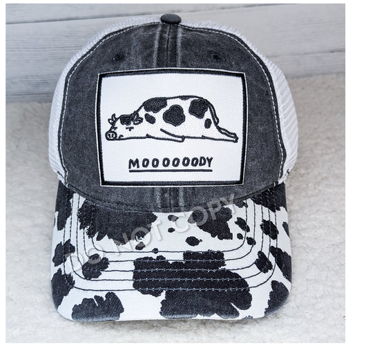 Moody Embroidery Patch Hat