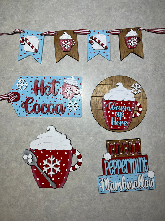 Hot Cocoa Tiered Tray Accessories