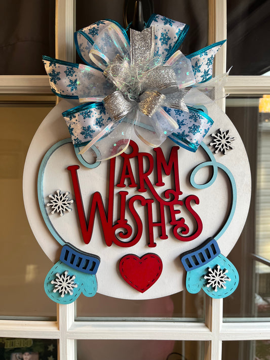 Warm Wishes Door Hanger