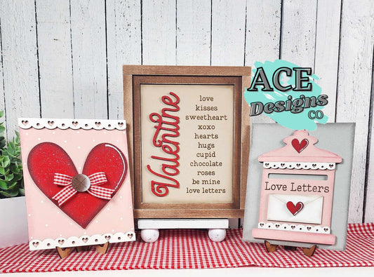 Valentine sign trio