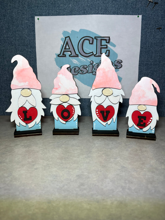 Valentine Gnome Shelf Sitter Set