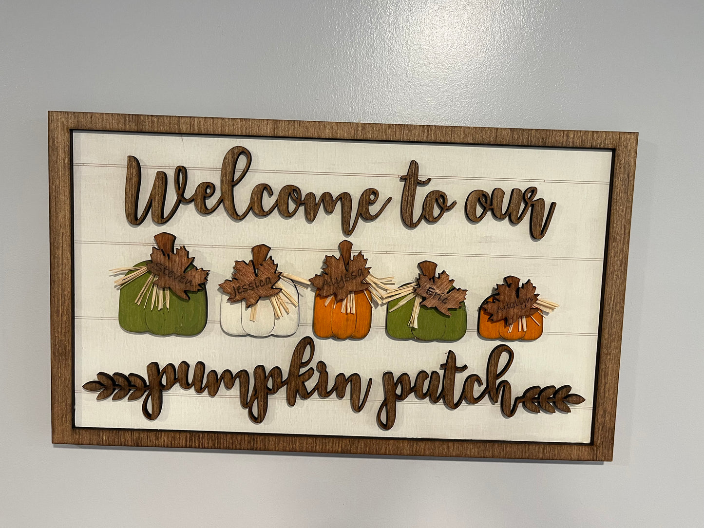 Welcome to our pumpkin patch Sign