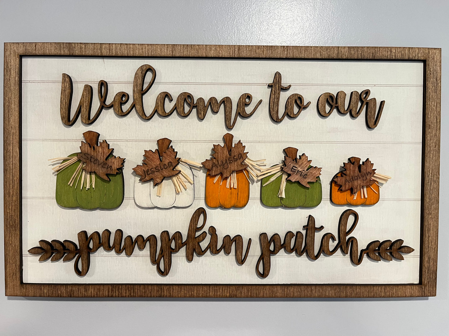 Welcome to our pumpkin patch Sign