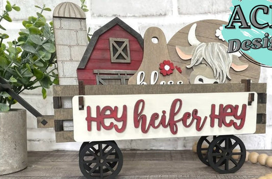 Hey Heifer Hey Interchangeable Wagon