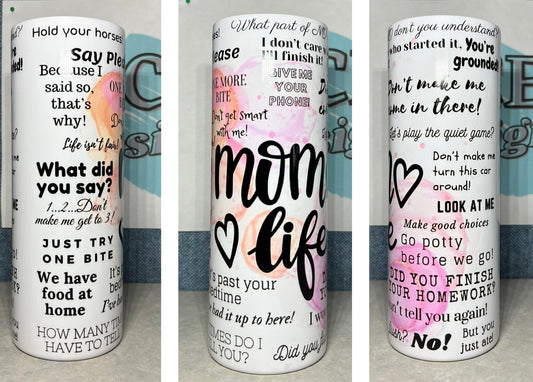 Mom Life Tumbler Design