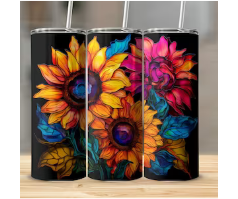 Sunflowers (Alcohol Ink Design)