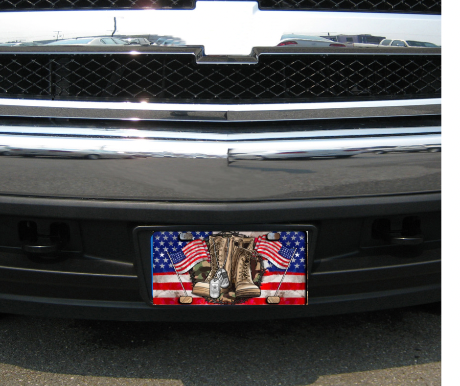 Military License Plate