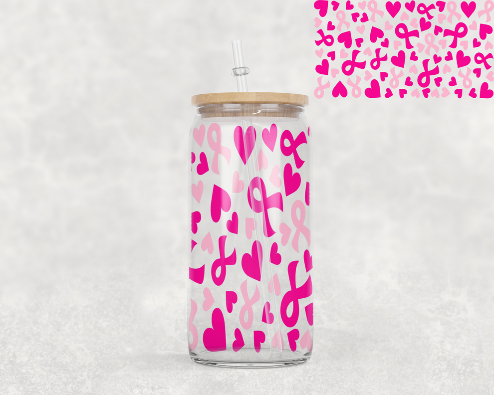 BREAST CANCER AWARENESS TUMBLER DESIGN