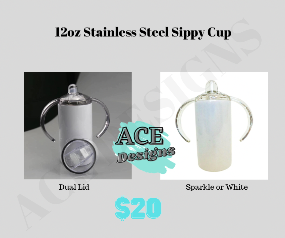 Sublimation Stainless Steel Sippy Cup 13 Oz