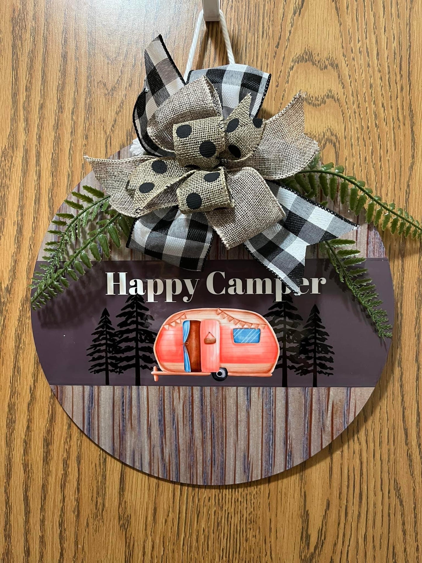 Happy Camper Door Hanger