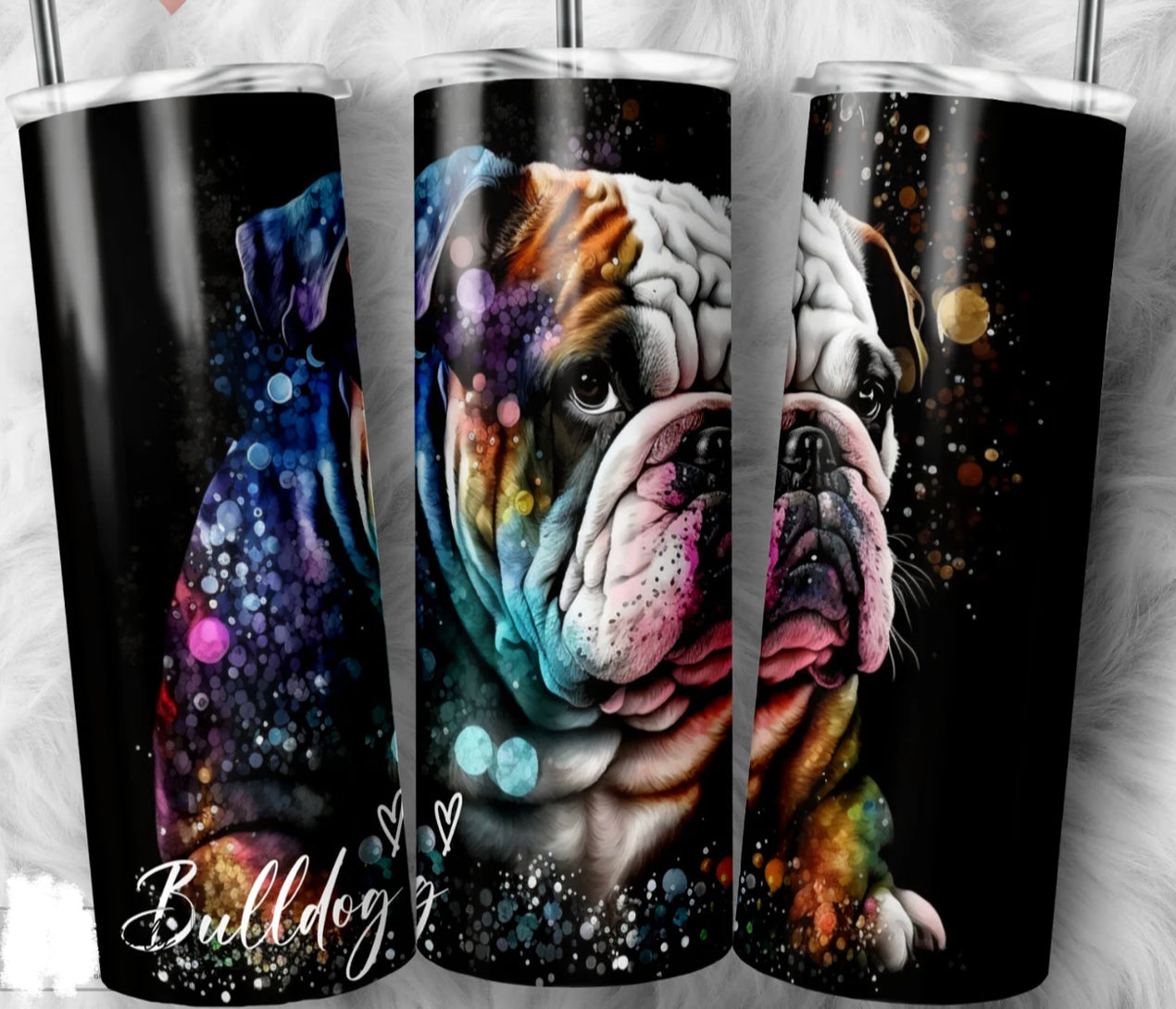 Bulldog (Alcohol Ink Design)