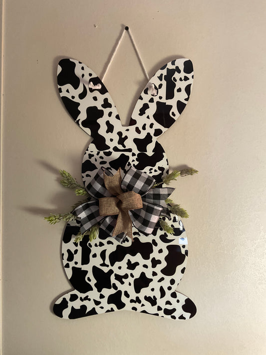 Cow Bunny Door Hanger